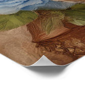 Shabby Chic Antiek Konijnenjongen Poster (Hoek)