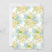 Shabby Chic Baby Boy Shower Kaart (Achterkant)