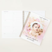 Shabby Chic Baby Girl Eerste jaar Scrapbook Album Planner (Display)