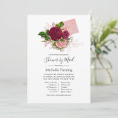  Shabby-Chic Baby of Vrijgezellenfeest per Mail Kaart (Staand voorkant)