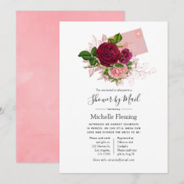  Shabby-Chic Baby of Vrijgezellenfeest per Mail Kaart