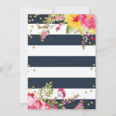 Shabby Chic Baby shower Uitnodiging | Floral (Achterkant)