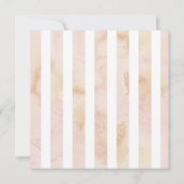 Shabby Chic Baby shower Waterverf Floral Kaart (Achterkant)