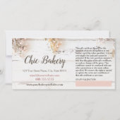 Shabby Chic Bakery  Cadeaubon (Achterkant)
