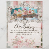 Shabby Chic Bakery Cottage  Flyer Sjabloon (Voorkant)