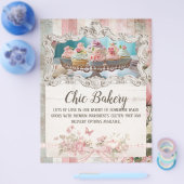 Shabby Chic Bakery Cottage  Flyer Sjabloon (Enkel)