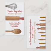 shabby chic baking shabby bakkersgebak chef visitekaartje (Voorkant / Achterkant)