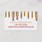 shabby chic baking shabby bakkersgebak chef visitekaartje (Achterkant)