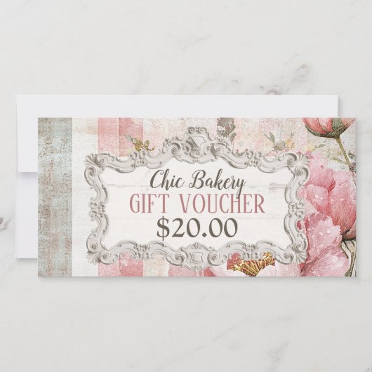 Shabby Chic Bakkerij Antieke Cadeaubon (Voorkant)