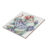 Shabby Chic Ballerina Mouse Girl Dancer Sweet Tegeltje (Zijkant)