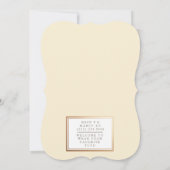 Shabby Chic Ballerina Verjaardagsfeest Uitnodigen Kaart (Achterkant)