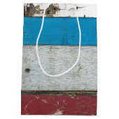 Shabby Chic Barn Wood Birthday Medium Cadeauzakje (Achterkant)