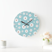 Shabby Chic Beauful Daisy Daisies Flower Floral Grote Klok (Huis)