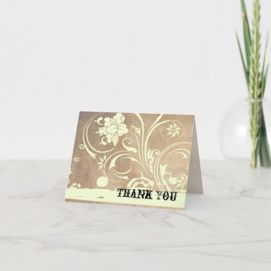 Shabby Chic Bedankt (Voorkant)