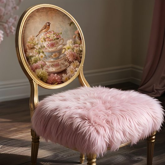 Shabby Chic Bird Teacups Decoupage Tissue Paper Tissuepapier