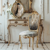 Shabby Chic Black & Beige Verhoogde Demask Achterg Tissuepapier