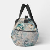 Shabby Chic Blauwgroen Pastel Floral Duffle Bag Plunjezak (Rechts)