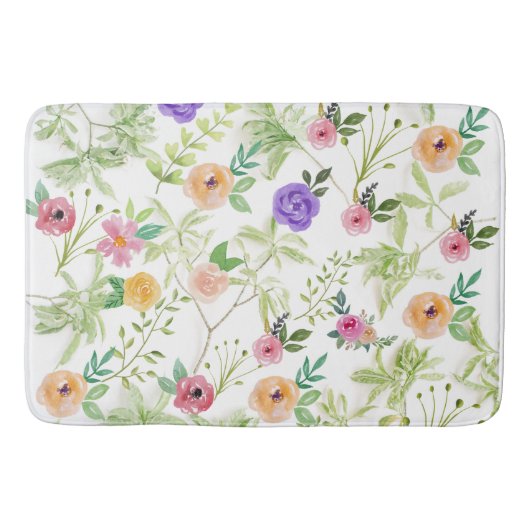 Shabby Chic Bloem Badmat (Voorkant)
