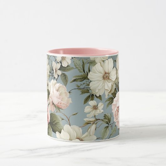  Shabby Chic Bloem Bloemen Mok (Midden)