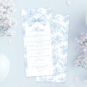 Shabby Chic Bloemboog Bow Stropdas Baby Boy Shower Menu