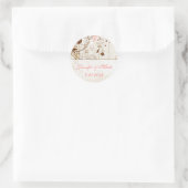  Shabby Chic Bloemen Bruiloft Sticker (Tas)