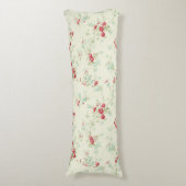 Shabby chic bloemen lichaamskussen (Voorkant Verticaal)