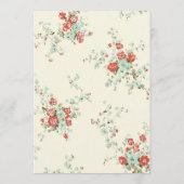 Shabby chic bloemen menu (Achterkant)