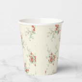 Shabby chic bloemen papieren bekers (Links)