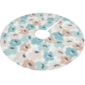 Shabby Chic Bloemen Pastel Groene Mix Kerstboom Rok (Gekanteld)