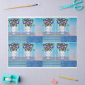 Shabby Chic Bloemen Vaas Tissue Papier voor DIY (Craft)