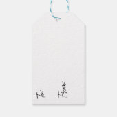 Shabby Chic Bloemen Verjaardag Cupcake Naar en Van Cadeaulabel (Achterkant)