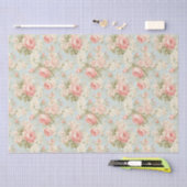 Shabby Chic Bloemen Victoriaans Roze Rozen Tissuepapier (Craft)