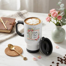 Shabby Chic bloemig Geloven Hoop Liefde