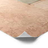 Shabby Chic Bloemige Badkamer Poster (Hoek)