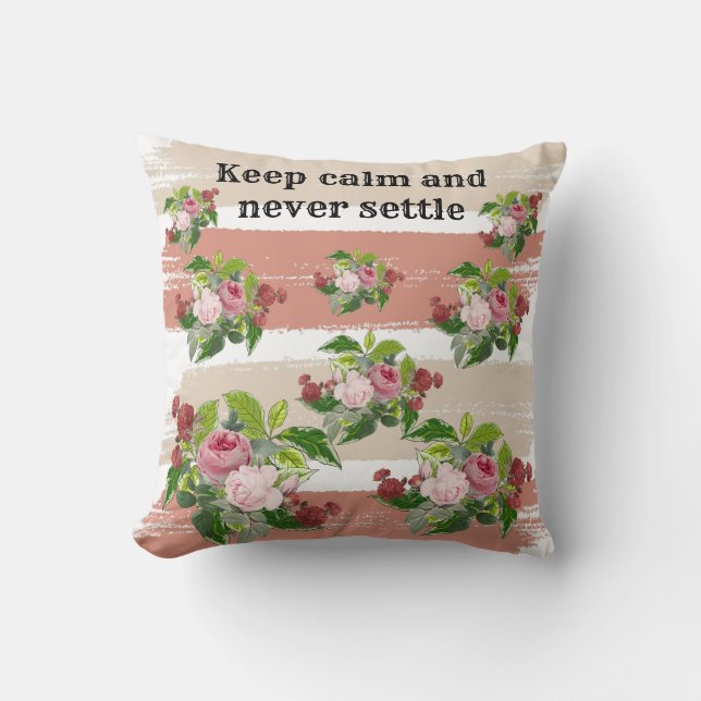 Shabby chic blooming flowers kussen (Voorkant)