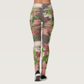 Shabby chic blooming flowers leggings (Achterkant)