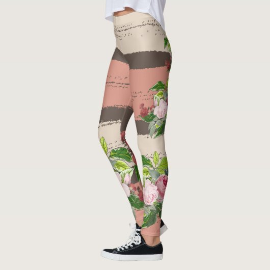 Shabby chic blooming flowers leggings (Links)