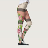 Shabby chic blooming flowers leggings (Rechts)