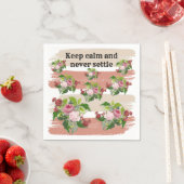 Shabby chic blooming flowers servet (Insitu)