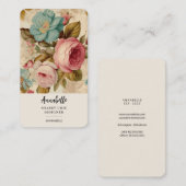 Shabby Chic Blooms Vrouwelijk Visitekaartje (Voorkant / Achterkant)