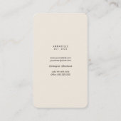 Shabby Chic Blooms Vrouwelijk Visitekaartje (Achterkant)