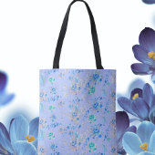 Shabby Chic Blue Floral Tote Bag