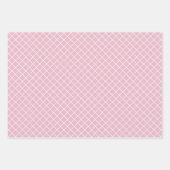 Shabby Chic Blue Pink Green Stripes Patroon Inpakpapier Vel (Voorkant 3)