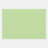 Shabby Chic Blue Pink Green Stripes Patroon Inpakpapier Vel (Voorkant)