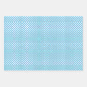 Shabby Chic Blue Pink Green Stripes Patroon Inpakpapier Vel (Voorkant)