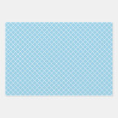 Shabby Chic Blue Pink Green Stripes Patroon Inpakpapier Vel (Voorkant 3)