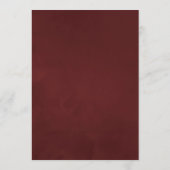  Shabby-Chic Blush & Burgundy Bridal Advice Advieskaart (Achterkant)