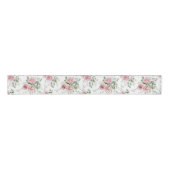Shabby Chic Blush Pink Roses Eucalyptus Greenery Grosgrain Lint (Voorkant)