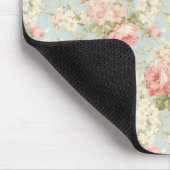 Shabby Chic  Blush Pink Roses Floral Muismat (Hoek)