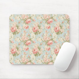 Shabby Chic  Blush Pink Roses Floral Muismat